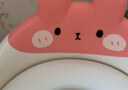 世紀寶貝（babyhood）兒童馬桶圈男女寶寶坐便器馬桶輔助便圈PVC軟坐墊 小兔子 甜橙粉 曬單實(shí)拍圖
