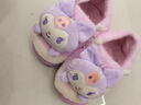 Hello Kitty女童棉拖冬季兒童室內家居鞋小孩保暖親子拖鞋 美樂(lè )蒂粉 33/34碼  曬單實(shí)拍圖