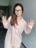 貓人 MiiOW純棉睡衣女士100%全棉春秋2025年新款家居服可外穿大碼長(cháng)袖套裝 米膚色【100%新疆棉親膚柔軟】 L 【推薦160-165cm95-110斤】 曬單實(shí)拍圖