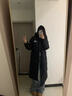 久潤(rùn)北面北面羽絨服長(zhǎng)款申敏兒同款冬季戶外加厚防風(fēng)過(guò)膝連帽外套男女同款 北面長(zhǎng)款黑色 S 90-110斤 曬單實(shí)拍圖