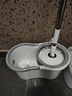 索邦旋轉(zhuǎn)拖把34cm2頭家用一拖凈免手洗雙驅(qū)動(dòng)拖地拖布吸水墩布桶套裝 曬單實(shí)拍圖