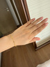 周大福ING系列四芒星足金黃金手鏈女(工費(fèi)380)15cm 約3.7g F235687七夕 曬單實(shí)拍圖