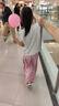 笛莎童裝女童褲子2025秋季中大童寬松休閑褲工裝褲 玫紅 130 曬單實(shí)拍圖