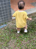 優(yōu)衣庫嬰幼兒寶寶壓線(xiàn)睡衣/長(cháng)袖起居服套裝25秋冬新款478439 41 杏黃色 90 曬單實(shí)拍圖