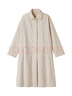 無印良品（MUJI）女式不易沾水防紫外線立領(lǐng)大衣防曬衣服女款25年早秋風(fēng)衣外套女裝 象牙色 S (155/80A) 曬單實拍圖