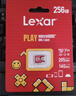 雷克沙（Lexar）256GB TF（MicroSD）存儲卡 V30 A2 讀160MB/s 游戲機平板行車(chē)監控錄像內存卡 4K超清拍攝（BLUE） 曬單實(shí)拍圖