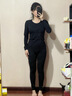 帕蘭朵【A類(lèi)防螨】保暖內衣女套裝秋衣秋褲女套裝內穿打底純棉7A抗菌L 曬單實(shí)拍圖