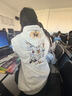 燦圖小狗刺繡連帽衛衣女秋冬季加絨長(cháng)袖上衣服美式高級感小個(gè)子外套潮 白灰色加絨 L 【建議100斤到120斤】 曬單實(shí)拍圖