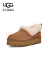UGG【雙11搶先購】秋季新款女士厚底懶人毛毛鞋 1166733CHE|栗色38 曬單實(shí)拍圖