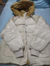 連帽短款棉衣女冬季韓版寬松學(xué)院風(fēng)棉服外套撞色百搭面包服J601 米白色 M （100-115斤） 曬單實(shí)拍圖