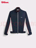 威爾勝（Wilson）官方25年秋季新款男士運動(dòng)輕薄舒適立領(lǐng)復古拼色梭織外套網(wǎng)球服 海軍藍-WM00544531DBC S /170/92A 曬單實(shí)拍圖