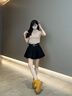 ZHR馬丁靴女新品大黃靴4.5cm增高顯瘦工裝靴子女戶外休閑防潑水女鞋 駝色 4.5cm增高 37 曬單實拍圖