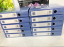 齊心（COMIX）10只A4檔案盒55mm粘扣文件盒加厚塑料資料盒憑證人事城建文件收納盒辦公財(cái)會(huì)用品藍(lán)色EA1002-10 曬單實(shí)拍圖