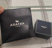 AGATHA/璦嘉莎 法蘭西小狗銀耳釘女士 生日禮物送女友閨蜜高級(jí)感耳飾 曬單實(shí)拍圖