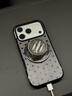 PopSockets【喫茶屋·手機殼】泡泡騷棋盤(pán)方格手機保護防摔蘋(píng)果17Pro波點(diǎn)手機保護套磁吸生態(tài)彩色格紋手機殼 灰黑波點(diǎn) iPhone 17 Pro 曬單實(shí)拍圖