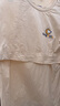 米婭琳 產(chǎn)后哺乳衣上衣外出服春夏季長袖喂奶衣夏裝外穿哺乳期T恤辣媽款 杏色 M（適合95-120斤） 曬單實拍圖