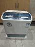 海飛（haifei）6.5公斤家用小型宿舍用爾迷你小巧雙桶洗衣機半自動(dòng)雙缸洗衣機洗脫水一體家用洗衣機 透明黑 曬單實(shí)拍圖