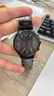 適配阿瑪尼表帶原裝鋼帶男黑武士AR1970 2447 0389 60008 手表帶 AMN-黑色（名匠五珠款） 22mm 曬單實(shí)拍圖
