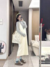 革曼孕婦秋裝連衣裙兩件套2024新款時尚慵懶風套裝針織背心裙子秋冬款 單件連衣裙 XL 曬單實拍圖