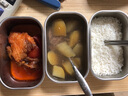 小熊（Bear）電熱飯盒 加熱飯盒 保溫飯盒可加熱 雙層四膽辦公室蒸煮熱飯神器可預(yù)約上班族加熱便當(dāng)盒DFH-G16W7 曬單實(shí)拍圖