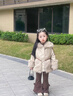 BABO PANDA童裝女童外套秋冬款2025新款寶寶冬季皮衣兒童上衣小女孩皮草冬裝 卡其 120 建議5~6歲【110-120cm】cm 曬單實(shí)拍圖