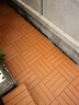 PVC塑木地板戶(hù)外陽(yáng)臺露臺花園自鋪拼接庭院簡(jiǎn)易防水防腐地板地毯 PVC塑料地板咖灰色30cm*30cm*2cm一片 曬單實(shí)拍圖