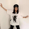 BIBK日本王嘉爾同款貝雷帽男大頭圍夏季網(wǎng)眼透氣復古百搭顯臉畫(huà)家帽 【字母】黑色 均碼 曬單實(shí)拍圖
