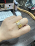 海上羅孚黃金蝴蝶結(jié)鴿子蛋戒指女士新款足金999小眾戒子指環(huán)禮物送女友 蝴蝶結(jié)鴿子蛋戒指 金重約2.6g【16-17號(hào)】 曬單實(shí)拍圖