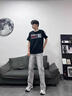 燦圖水泥灰窄版微喇牛仔褲男春秋季美式高街直筒褲子cleanfit休閑長(cháng)褲 水泥灰 XL 曬單實(shí)拍圖