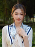 MITHAOL KUSC真絲絲巾桑蠶絲女士生日禮物小方巾送媽媽長(cháng)輩中秋節禮物魚(yú)人城堡【心想事