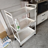 宜家（IKEA）耐斯弗思家用廚房置物架手推車(chē)浴室收納架客廳零食小推車(chē) 白色 曬單實(shí)拍圖