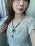 伊燦新中式陶瓷蝴蝶項鏈女夏季輕奢小眾復(fù)古鎖骨鏈民族風(fēng)長款頸鏈配飾 陶瓷蝴蝶流蘇項鏈 曬單實(shí)拍圖