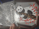大熊貓錦繡織造府蜀繡雙面熊貓刺繡擺件中國特色禮物送老外出國禮品成都伴手禮紀念 一路生花熊貓（四川成都發(fā)貨） 曬單實(shí)拍圖