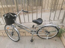 飛鴿（FLYING PIGEON）自行車(chē)成人通勤車(chē)自行車(chē)學(xué)生單車(chē)成人自行車(chē)通勤自行車(chē)城市公路車(chē) 標配銀|單速+雙碟剎+充氣胎+禮包 26寸|身高160-185cm 曬單實(shí)拍圖
