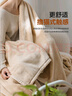 無(wú)印良品雙面牛奶絨毛毯 辦公室午睡毯子 空調(diào)毯蓋毯毛巾被 150*200cm駝色 曬單實(shí)拍圖