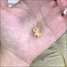 中國黃金（CHINA GOLD）足金彩虹獨角獸吊墜生肖馬本命年黃金項鏈結婚生日禮物送女友老婆 足金彩虹獨角獸吊墜-約0.4g 曬單實(shí)拍圖