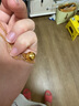 老鋪黃金古法手工足金項鏈·六字真言金珠鎖骨鏈 金重約8.2g 曬單實拍圖