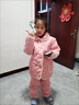 G.DUCKKIDS兒童法蘭絨睡衣冬季夾棉加厚款寶寶套裝女童睡衣珊瑚絨男童家居服 粉紅色 14#(14碼-適合身高110-120cm) 曬單實(shí)拍圖