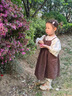 G.DUCKKIDS小黃鴨女童連衣裙秋裝中小童長(cháng)袖碎花裙套裝兒童裙子女寶寶公主裙 咖色 120 建議5~6歲【110-120cm】cm 曬單實(shí)拍圖