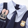 可英 GOWINBABY女童學(xué)院風(fēng)連衣裙時(shí)尚朱迪兔子警官衣服兒童jk套裝裙夏季新款裙子 藍色秋季套裝（加領(lǐng)帶） 110 （適合身高100cm-110cm） 曬單實(shí)拍圖