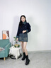 卓詩(shī)尼美拉德短靴女2025秋冬季新款棕色增高馬丁靴子女單靴褲管靴堆堆靴 棕色 【5cm單里款】 37 曬單實(shí)拍圖