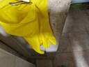 幫手仕 加厚牛筋乳膠手套10雙 橡膠皮防水耐磨洗碗洗衣服保潔清洗廚房衛生勞保 中號 曬單實(shí)拍圖