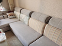 蘇摩爾廣東佛山2025新款布藝沙發(fā)組合客廳小戶(hù)型可拆洗冬夏兩用涼席沙發(fā) 大雙人+單人+貴妃3.45米 天然水洗乳膠款70%人選擇 曬單實(shí)拍圖