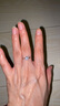 喜鉆鉑金鉆石戒指女人花結婚鉆戒群鑲結婚戒指送女友生日禮物 【約1.2克拉效果】鉑金共26分-現貨 曬單實(shí)拍圖