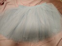 輕功兒童舞蹈服半身裙芭蕾舞裙蓬蓬裙女童跳舞紗裙女孩表演練功舞蹈裙 淺藍-四層軟紗 140 (M) 建議120-140cm 曬單實(shí)拍圖