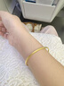 老鳳祥黃金手鐲足金999實(shí)心古法傳承素圈金手鐲結婚三金自戴送女友老婆 足金約10.3g(厚壁中空)58圈口現貨 曬單實(shí)拍圖