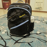 夢(mèng)樂(lè )（MoonRock）學(xué)生書(shū)包4-9年級小升初中男女孩兒童護脊減負雙肩背包 黑色 曬單實(shí)拍圖