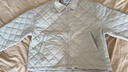 森馬（Semir）棉服女燈芯絨翻領(lǐng)菱形格復古2024冬三防寬松輕薄棉衣109724112007 曬單實(shí)拍圖