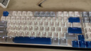 DURGOD杜伽K615W CHERRY櫻桃MX2A軸無(wú)線(xiàn)藍牙三模熱插拔機械鍵盤(pán)背光MAC游戲辦公 白光-回聲（霧藍97鍵） 定制靜音紅軸 曬單實(shí)拍圖