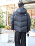 駱駝火山PRO鵝絨服情侶款面包服2025新款鵝絨速暖羽絨服連帽防風(fēng)外套 幻影黑 L 曬單實(shí)拍圖